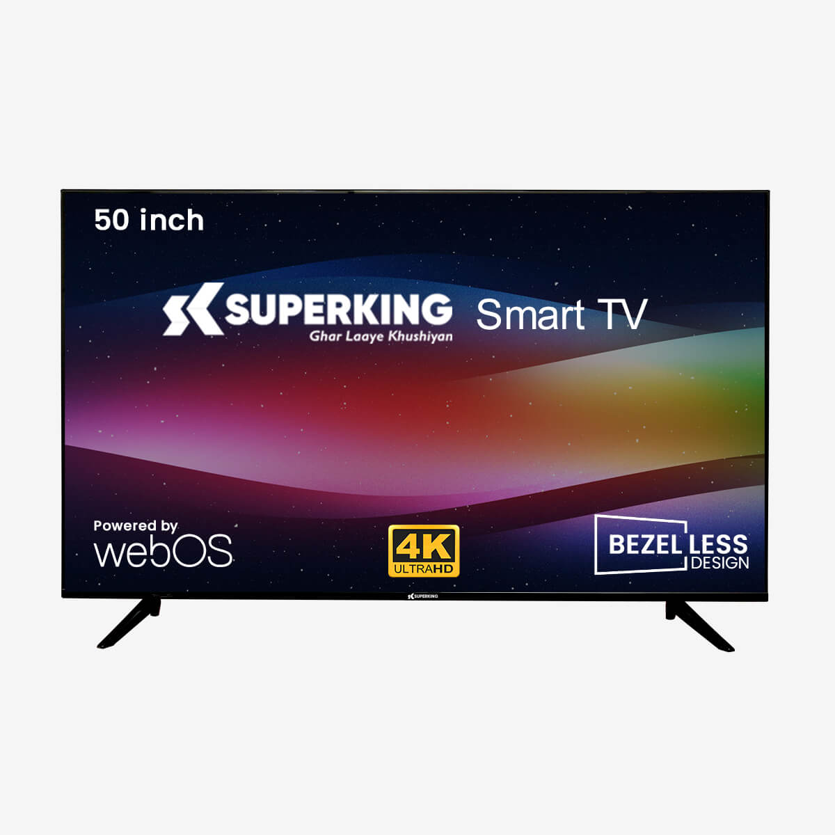 Superking 127 cm (50 inch) Ultra HD LED Smart Web OS TV Bezel-less design