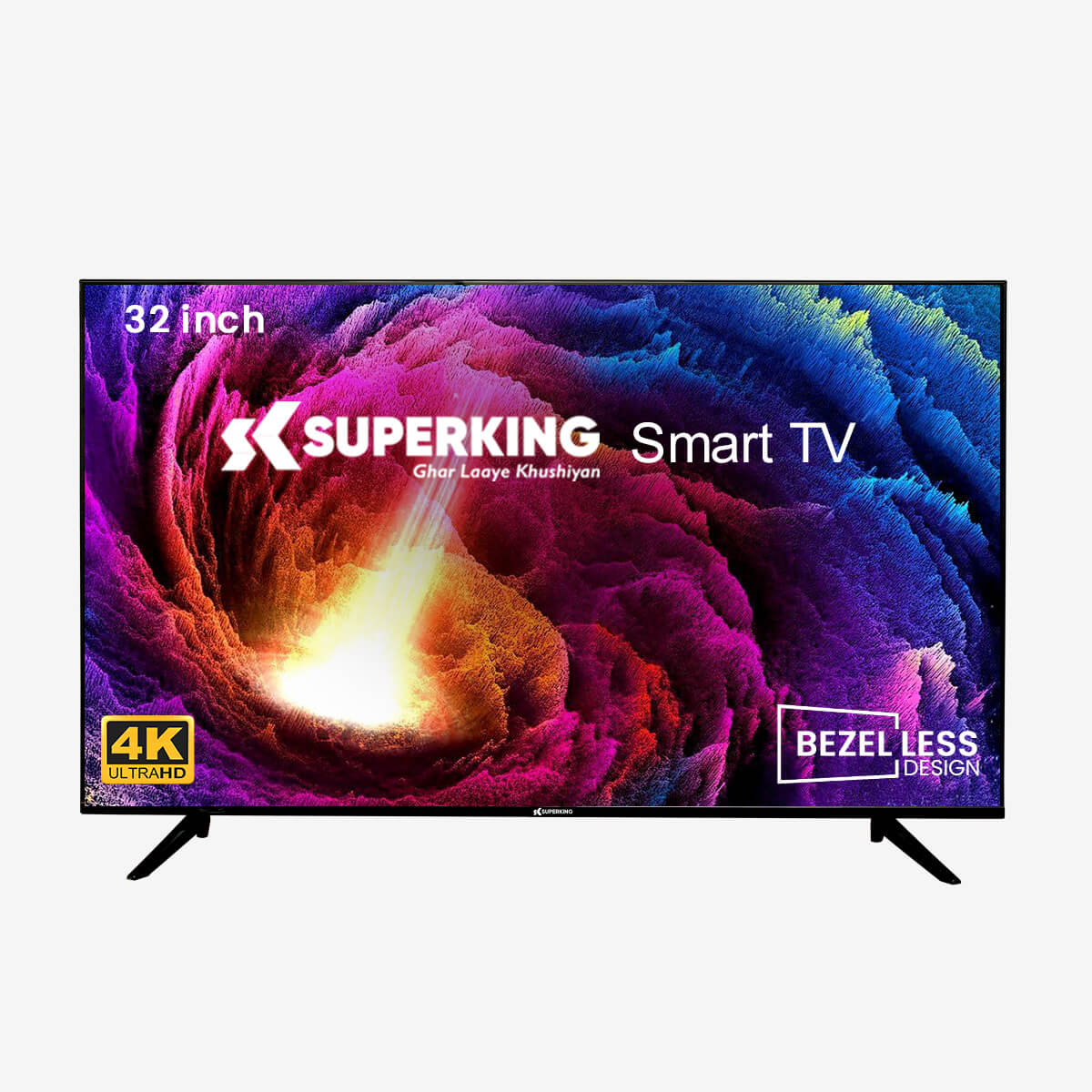 Superking 80 cm (32 inches) Frameless HD Ready Android Smart LED TV